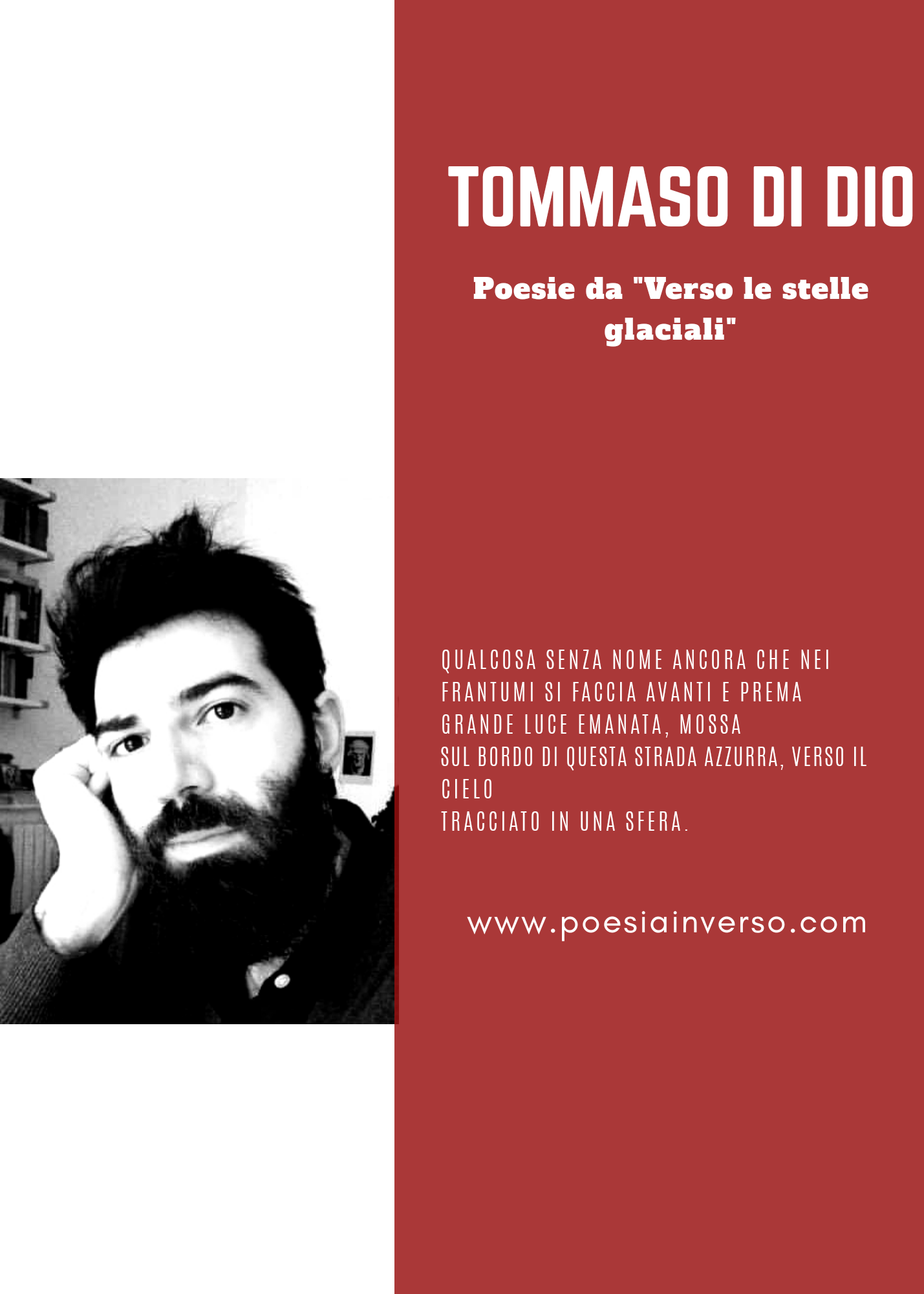 Tommaso Di Dio – Poesie da “Verso le stelle glaciali”