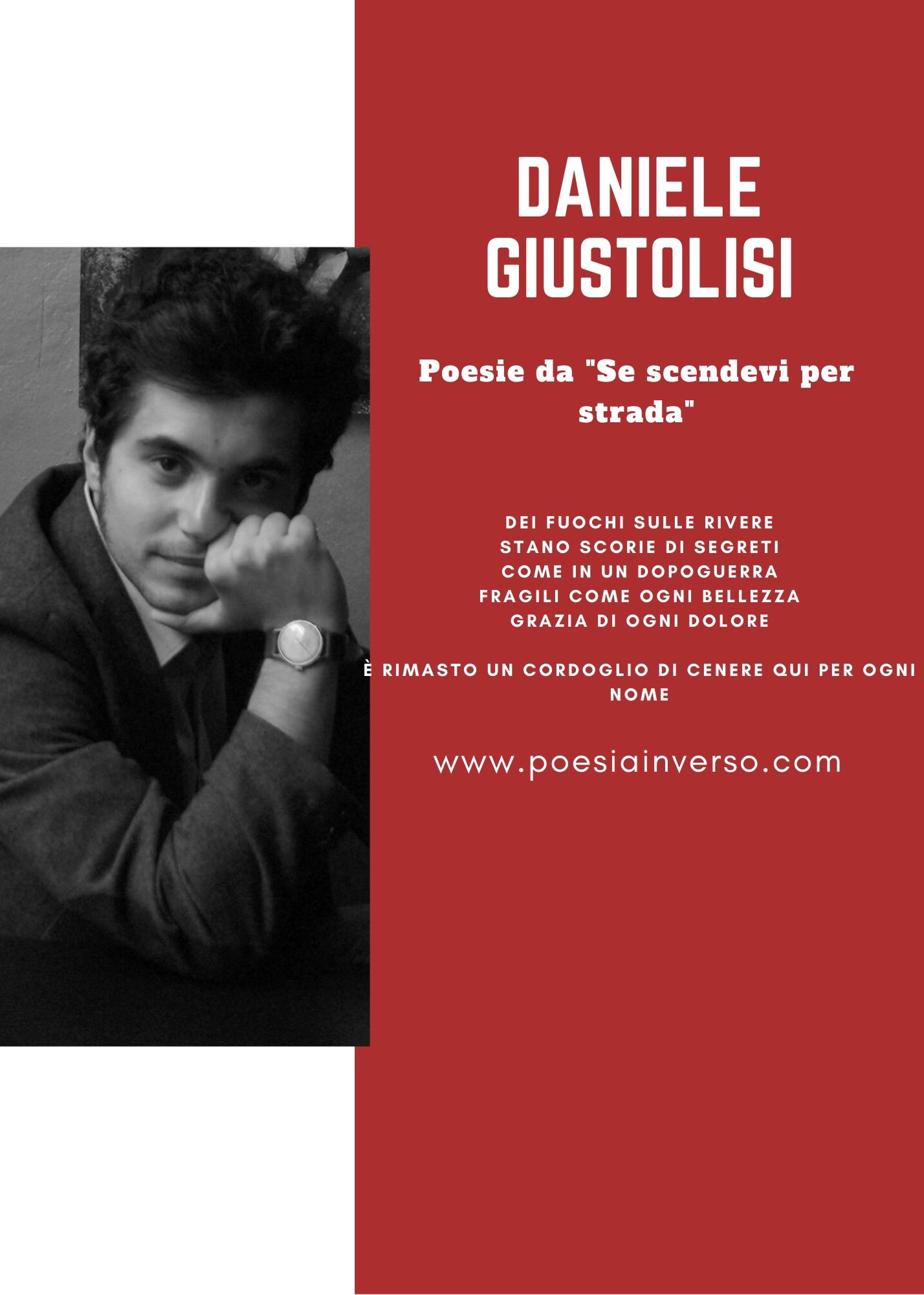 Daniele Giustolisi – Poesie da “Se scendevi per strada”
