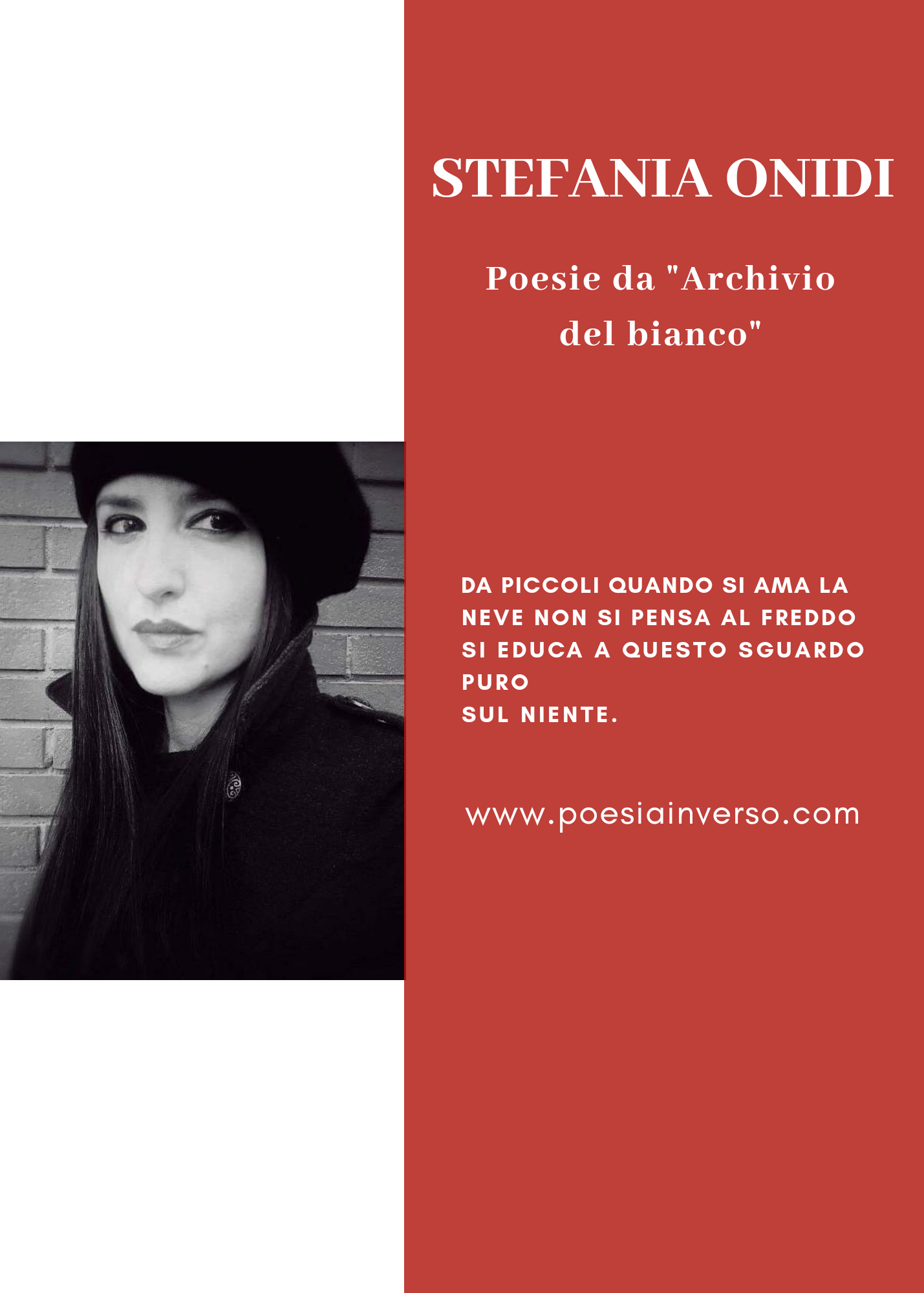 Stafania Onidi – Poesie da “Archivio del bianco”